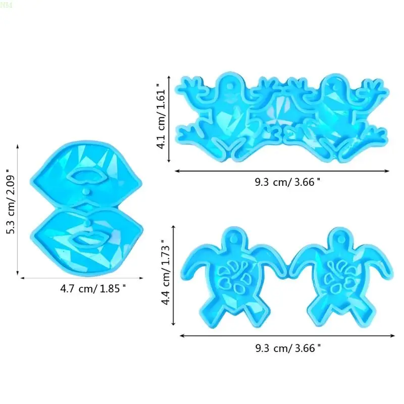 Boucles d'oreilles en cristal personnalisées, création d moule à pendentif en Silicone pour les amateurs bricolage NM