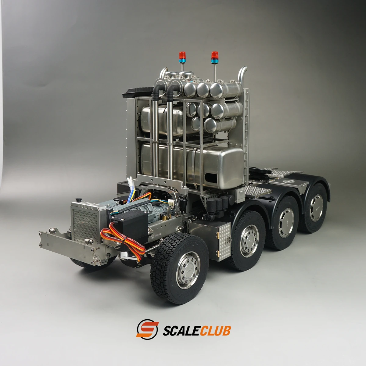 Scaleclub Model 1/14 For Tamiya MAN F2000 8X6 Chassis Short Axle Heavy Tow With Car Shell Equipment Rack  For Lesu Scania