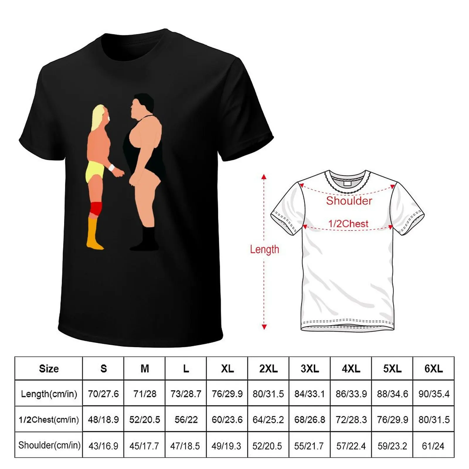 An.dre With His Competitor Ho.ga.n On Mat T-Shirt Casual Loose Fit Short Sleeve T-Shirt