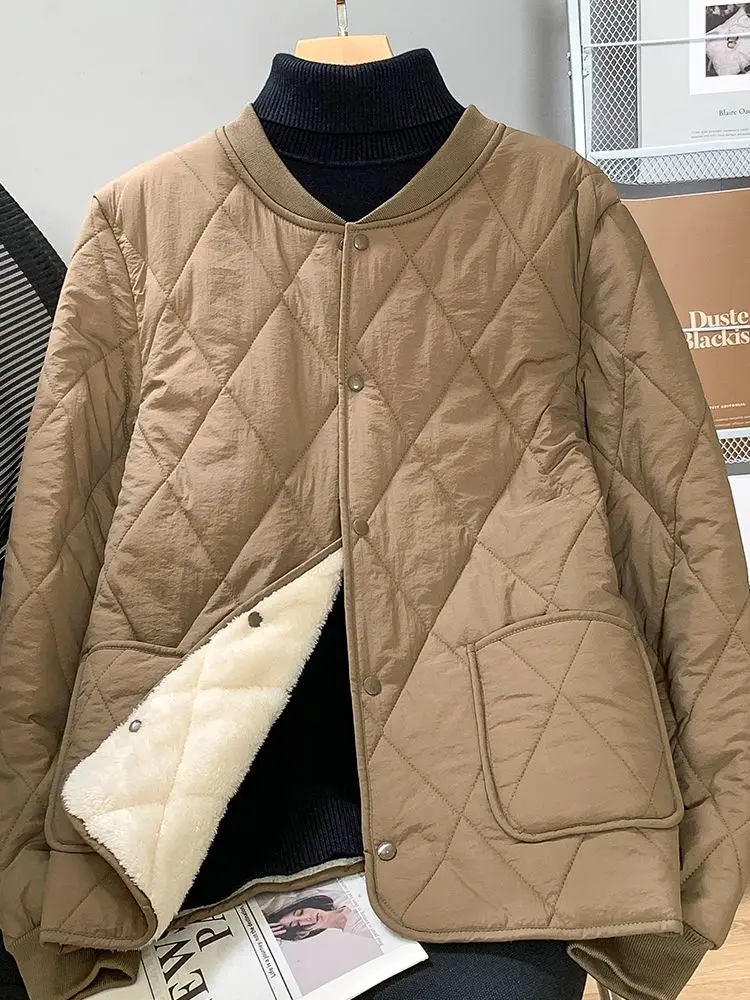 Hommes Thiened Fce doublé coton Jaet vêtements intérieurs hiver chaud manteau grande taille écoliers peuvent porter intérieur rembourré Jaet