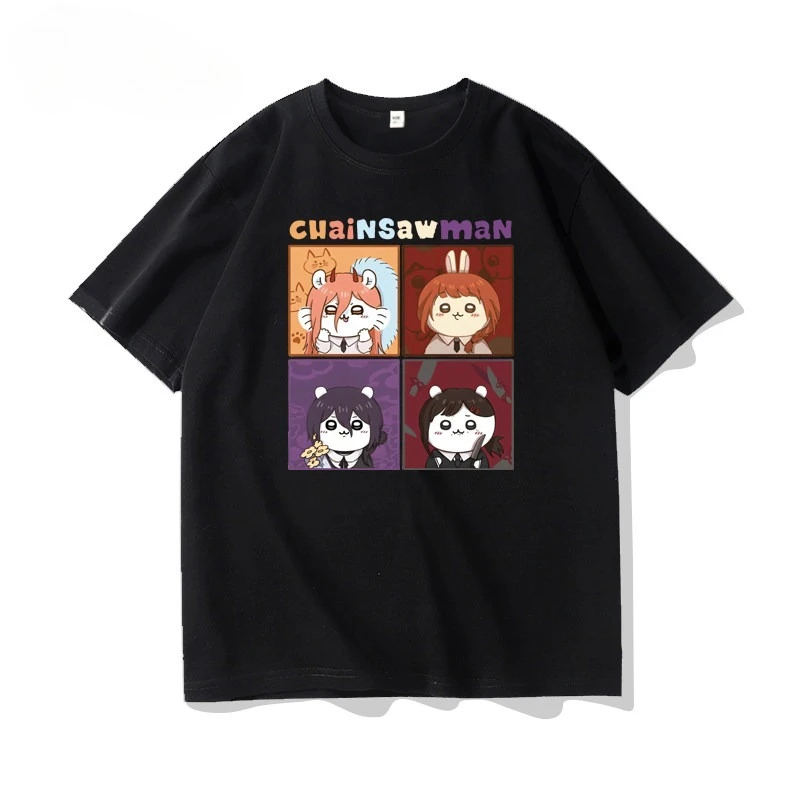 Chiikawa Graphic Tee Unisex Cute Japanese Kawaii Cartoon Short Sleeve Anime Casual Streetwear Fashion Tops