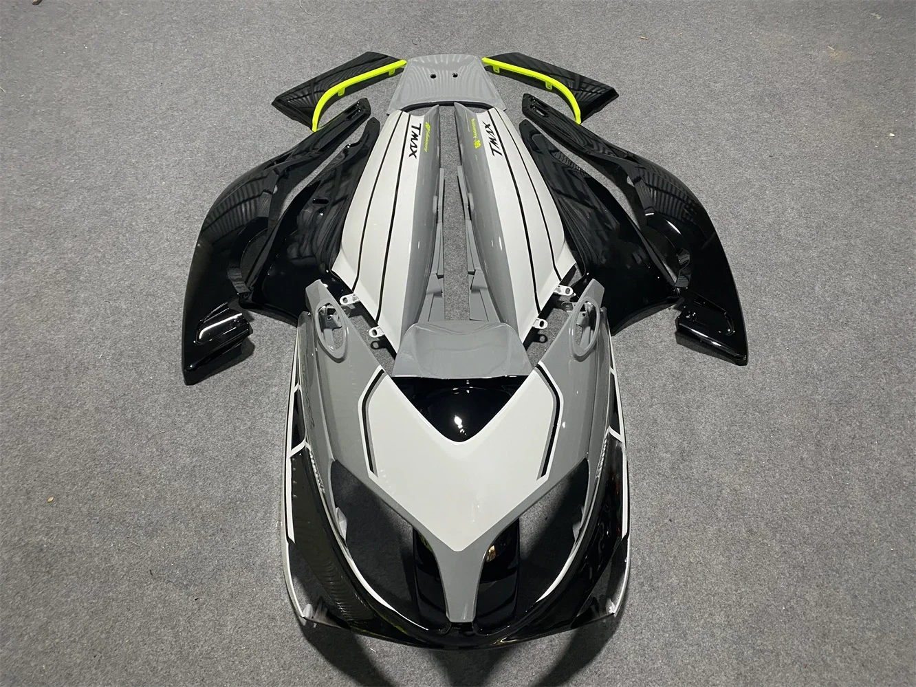 Motorcycle fairing fits TMAX500 2001 2002 2003 2004 2005 2006 2007 500 2001 02-07 Fairing Grey Black White motorcycle