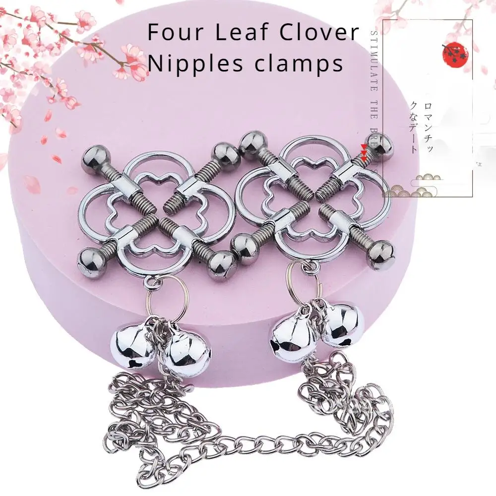 Зажимы для сосков Four Leaf Clover, БДСМ, зажимы для груди, стимулятор сосков, секс-игрушки для взрослых, секс-эротические игрушки, сдержанные игры для пар