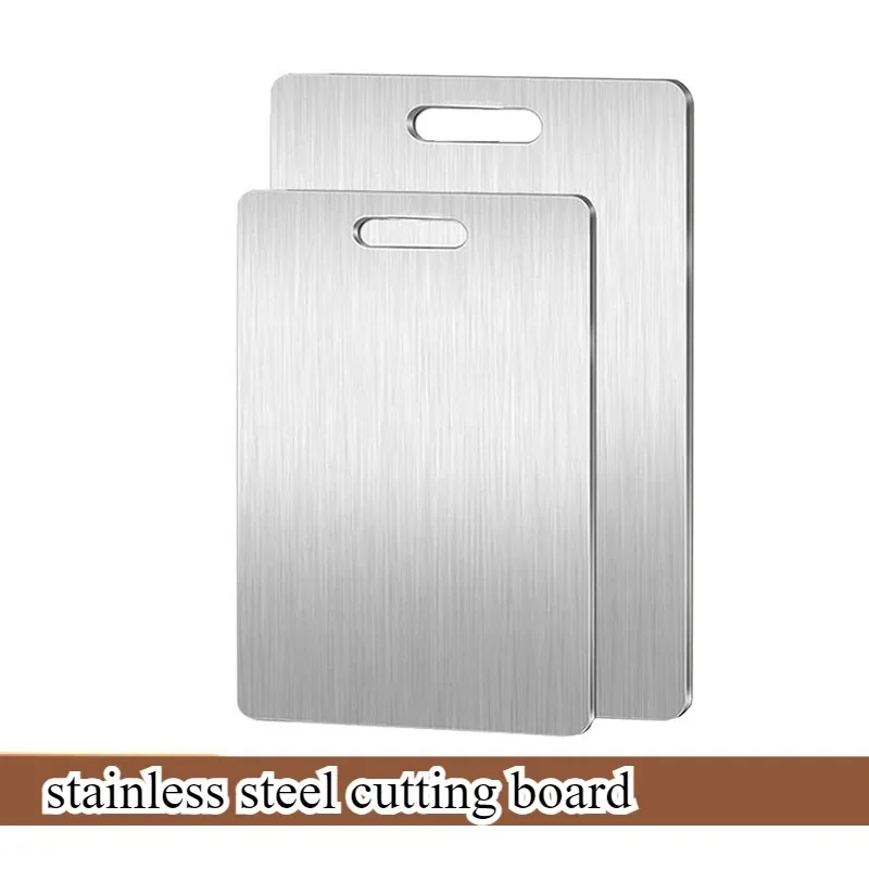 Stainless steel cutting board Fruit and vegetable cutting board Household kitchen utensils Food grade Antibacterial and mildew