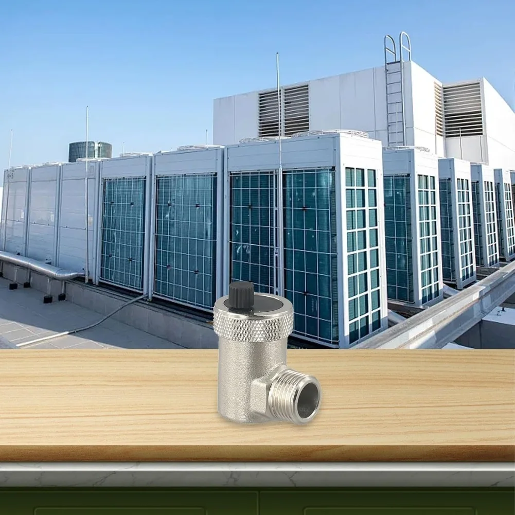 

Automatic Bleed Valve G1/2 Brass Automatic Air Release Valve For Water Heating Systems Angle Type Relief Valve