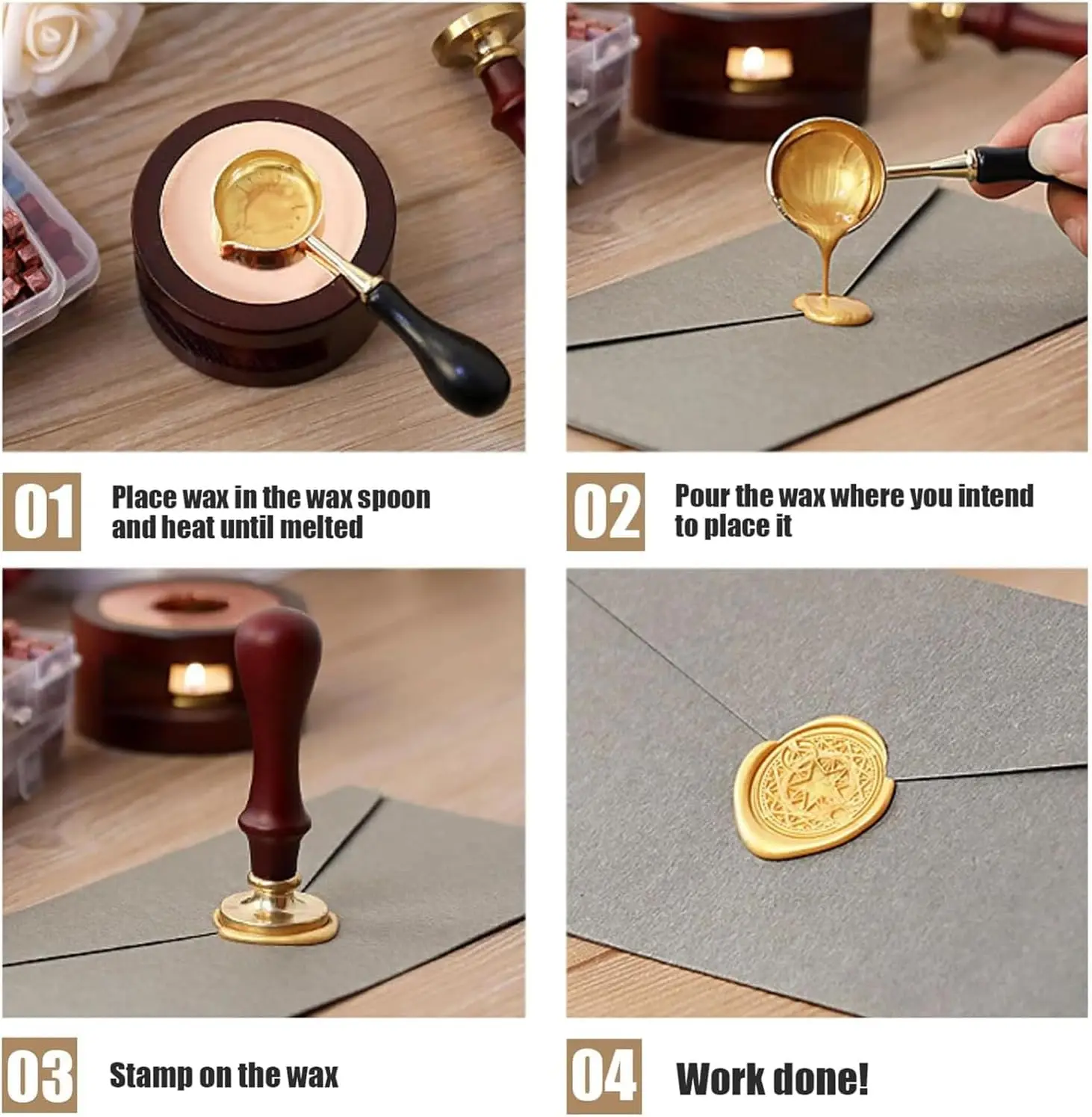 Custom Wedding Initials Stamps Personalized Logo Round/Heart/Flower Metal Stamp Custom Wax Seals Stamps Customize Your Own Logo