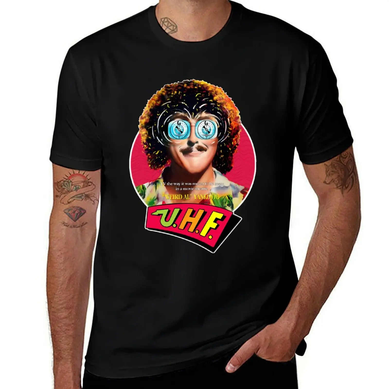 U.H.F - Weird Al Arts Singer Yankovic T-Shirt for a boy Man t-shirt cotton graphic tees big and tall t shirts for men