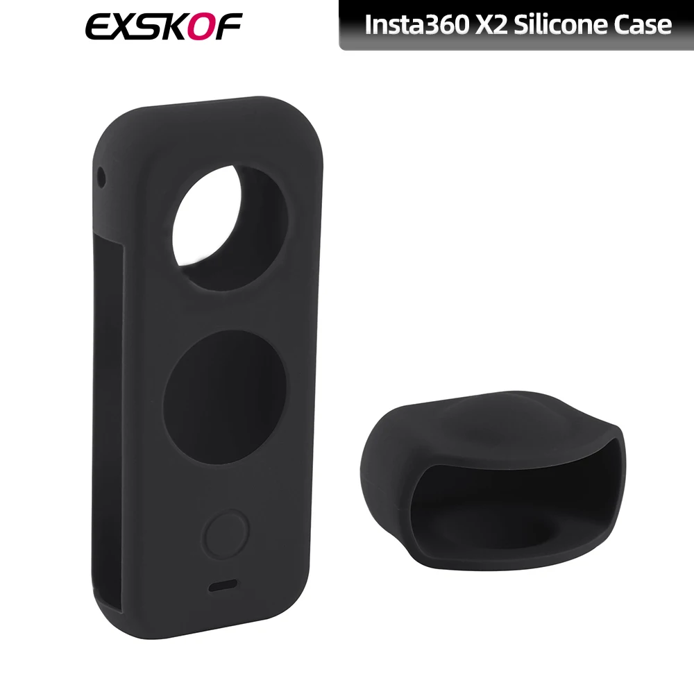 For Insta360 ONE X2 Silicone Protective Case Lens Protective Case Waterproof Dustproof Anti-fall Body Protective Case