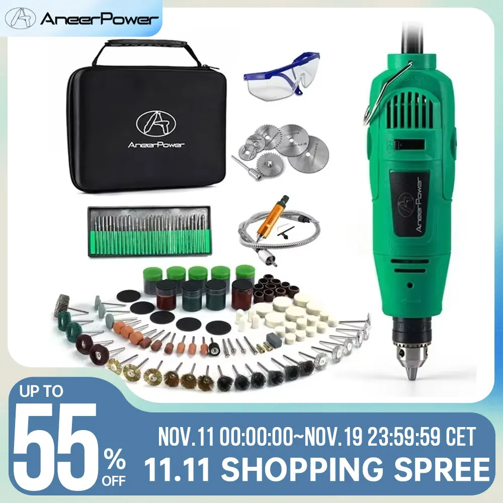 260W Styl Mini DIY Wiertarka elektryczna Grawer 5-pozycyjna Zmienna prędkość do wiertarki Dremel Narzędzia obrotowe Mini DIY Szlifierka tnąca itp.
