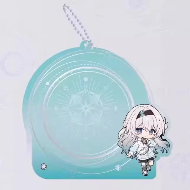 Honkai:Star Rail Periféricos Q Versão Flowfly Tema Figura Emblemas Pingentes Conjunto Desktop Ornamento Decorativo Fãs Presentes
