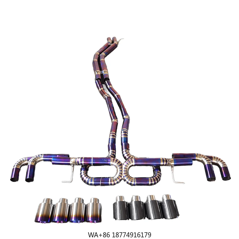 

Высокопроизводительная выхлопная труба Catback для URUS 4.0 2018 304/коробка выхлопной трубы из титанового сплава в упаковке