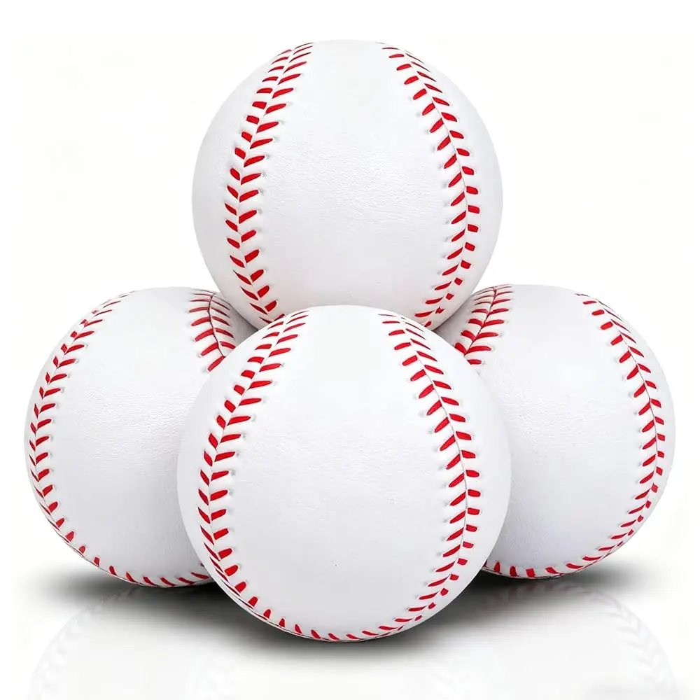 

4 Pack Foam Baseballs Practice softballs 9 inch Training Soft Baseballs Batting Hitting Fielding Indoor Outdoor