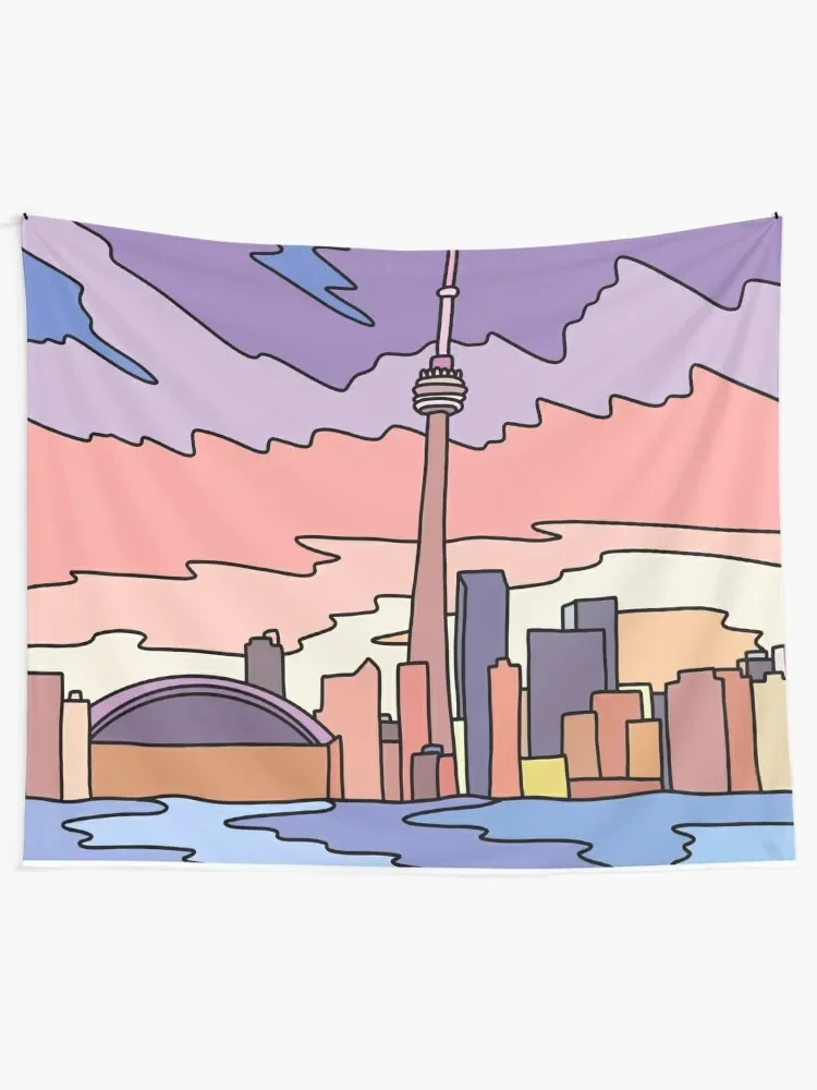 Toronto sky by Elebea Tapestry Room Decorator Room Decore Aesthetic Wall Hanging Decor Tapestry