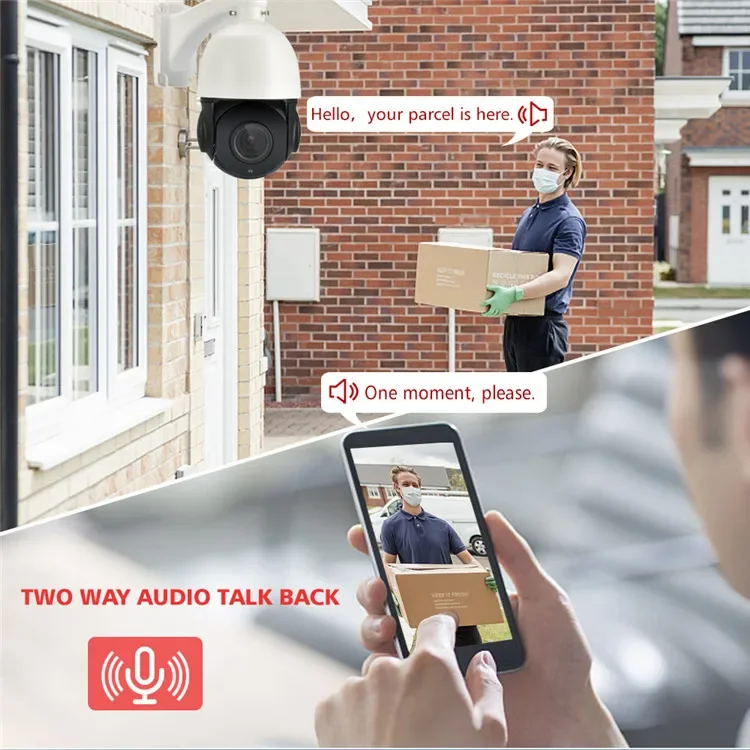 กล้องล่าสัตว์ไร้สาย 5MP ซูม 30 เท่า PTZ 1080P กล้องวงจรปิด 4G สำหรับภายนอกอาคาร กล้อง IP พร้อมซิมการ์ด