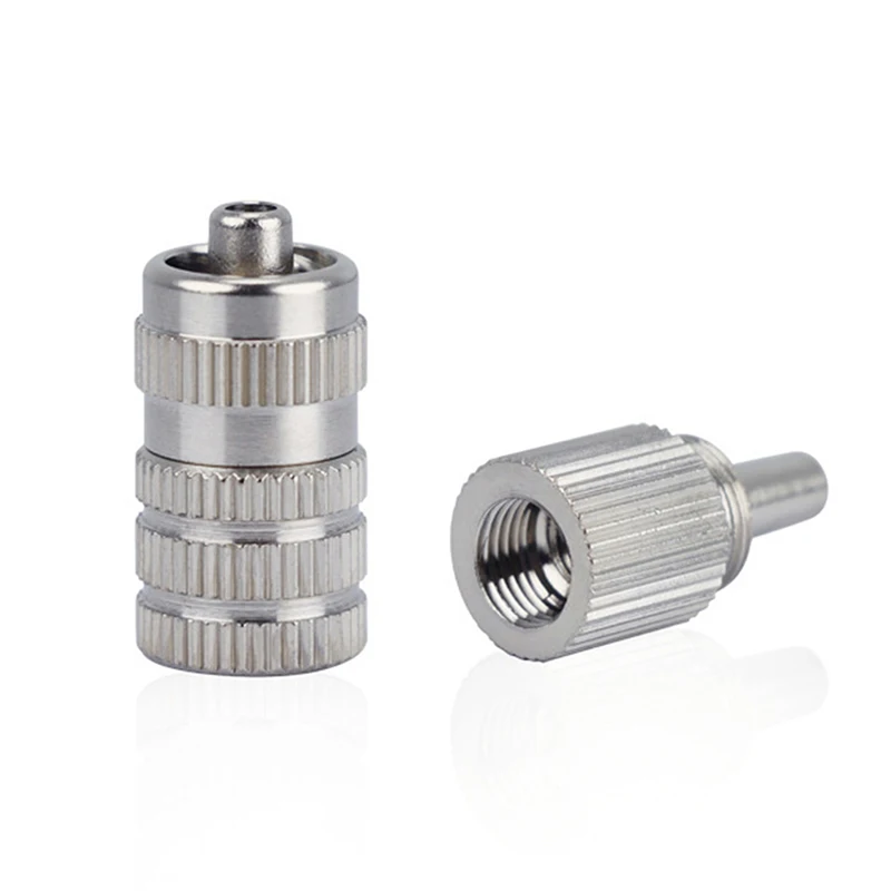 Mixing Tube Adapter Nickel Plated Brass Dispensing Glue Subpackaging Barrel Metal Luer Lock Adapter Fitting Connector M4 M5 M6