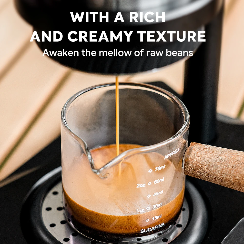 Good Eco-Friendly Portable Durable Manual Espresso Machine with Rich Creamy Coffee for Household and Outdoor Use