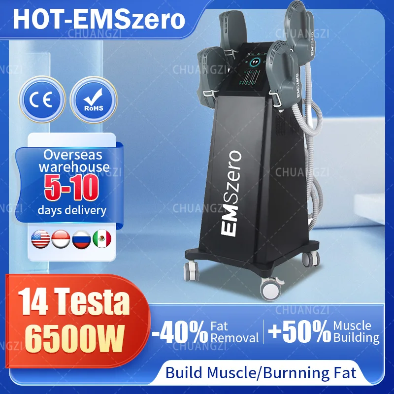 

EMSzero 15Tesla 6500w NEO Body Slimming Nova Fat Burning Muscle EMS Sculpting Electromagnetic Stimulate Sculpt Therapy Machine