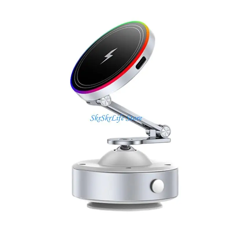 E65E Modern Phone Stand with Wireless Chargers & Aluminum Alloy Construction for Home 3
