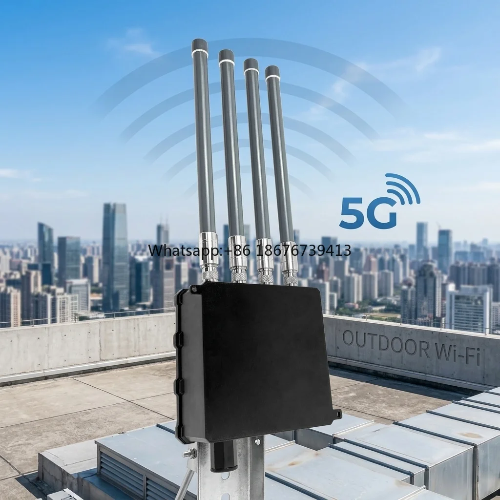 Factory 5G SIM Card Wi-fi 6 Router Outdoor Waterproof AX3000 WiFi Coverage Wireless 4G ESIM Modem LTE CPE Openwrt