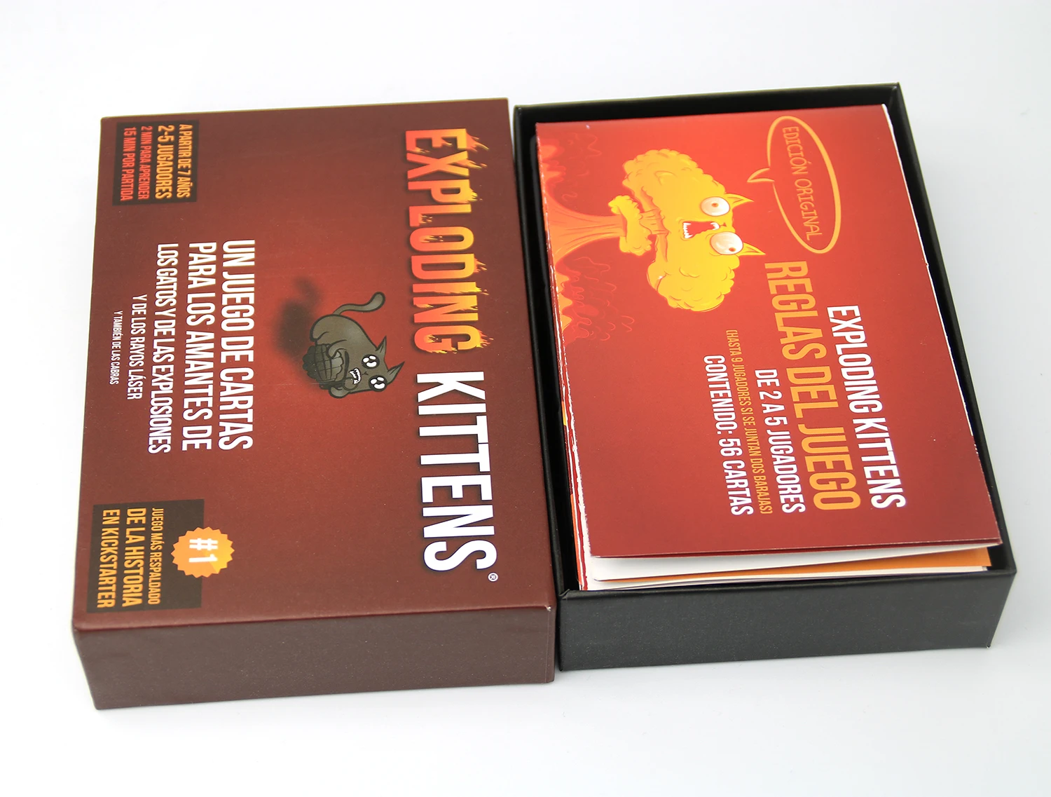 Exploding Kittens español Juego de cartas de gatitos explotantes, juegos de fiesta fáciles y amigables con la familia, juegos de cartas para