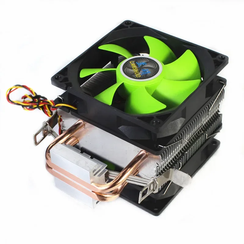 90mm 3Pin CPU Cooler Heatsink Quiet fans for Intel LGA775/1156/1155 for AMD AM2/AM2+/AM3 Dual-sided Fan