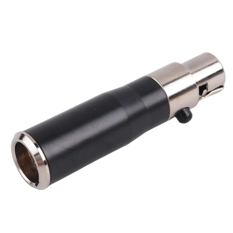XLR Mini 3 Pin Male to 4 Pin Female Audio Adapter Plug Connector Hi-Fi Signal Converter for Microphone Speaker