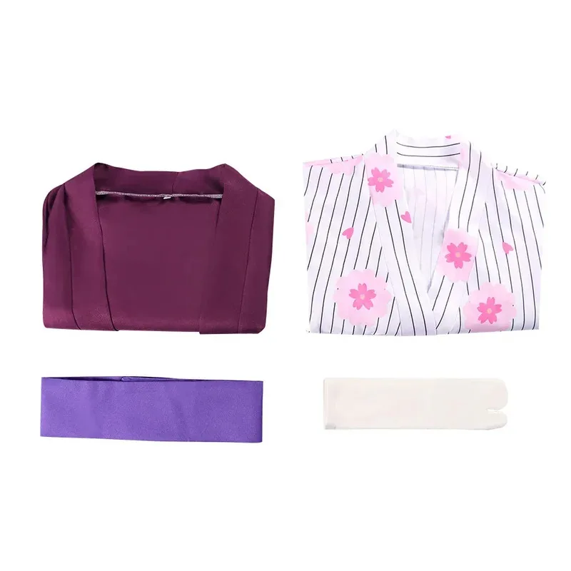 Цианиме, сезон 3, косплей, канродзи Мицури, карнавальный костюм, парик, кимоно, костюм, женская одежда на Хэллоуин, Новый год, полный комплект