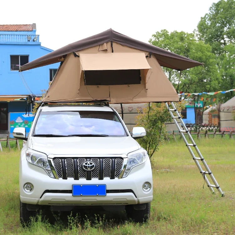 Hot Sale Top Roof Tents Soft Shell Big Size 600 D Fabric Car Roof Top Tent/Canvas Top Roof Tents FOR 1-2 Person