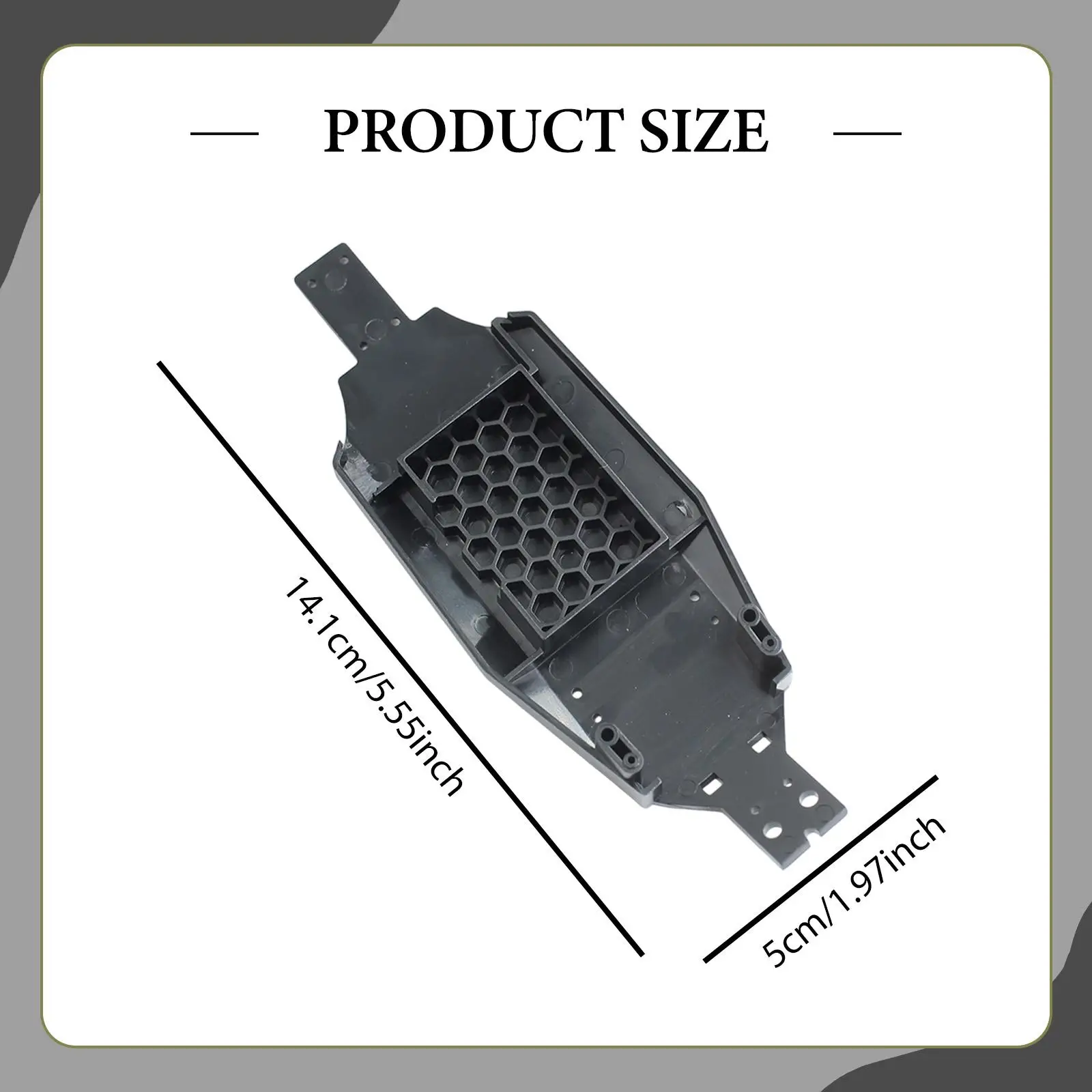 Reemplazo de chasis RC 1/24, accesorios modificados para coche RC, tablero inferior de piezas de repuesto profesionales para Wltoys 244016 Crawler