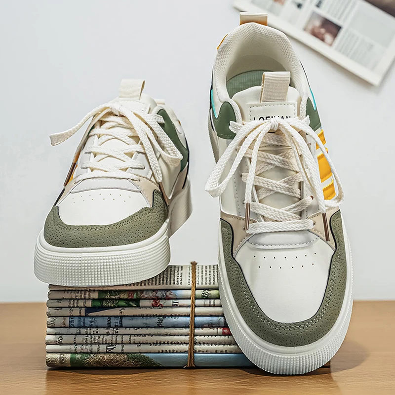 Men's Classic Striped Retro Sneakers - Casual & Versatile