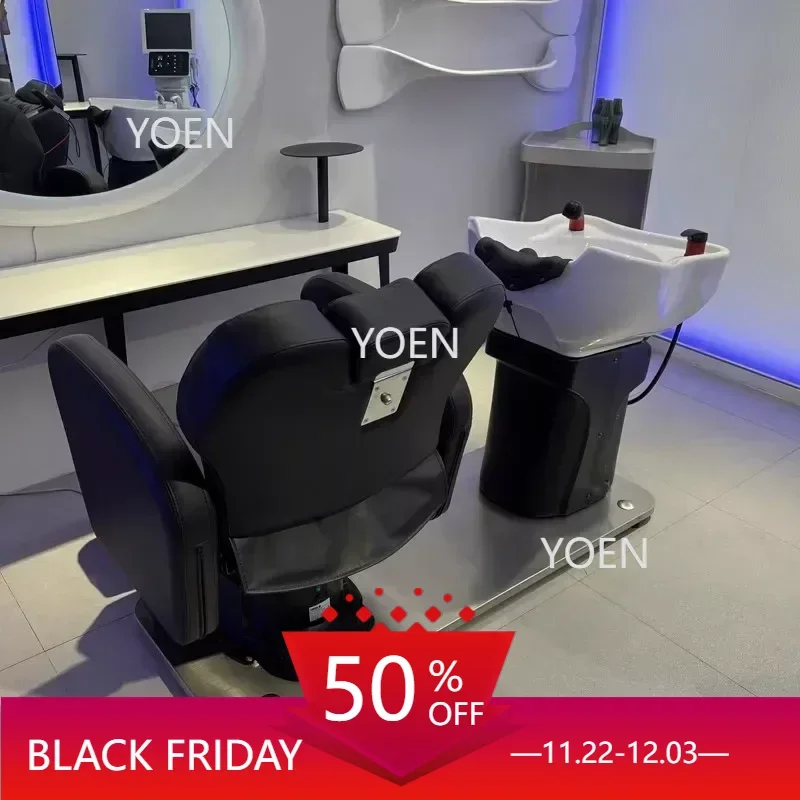 Hairdressing Washing Chairs Massage Paddy Stylist Adult Shampoo Bed Salon Sink Bath Cadeira De Salao Hairstyle Furnitures CY50XF