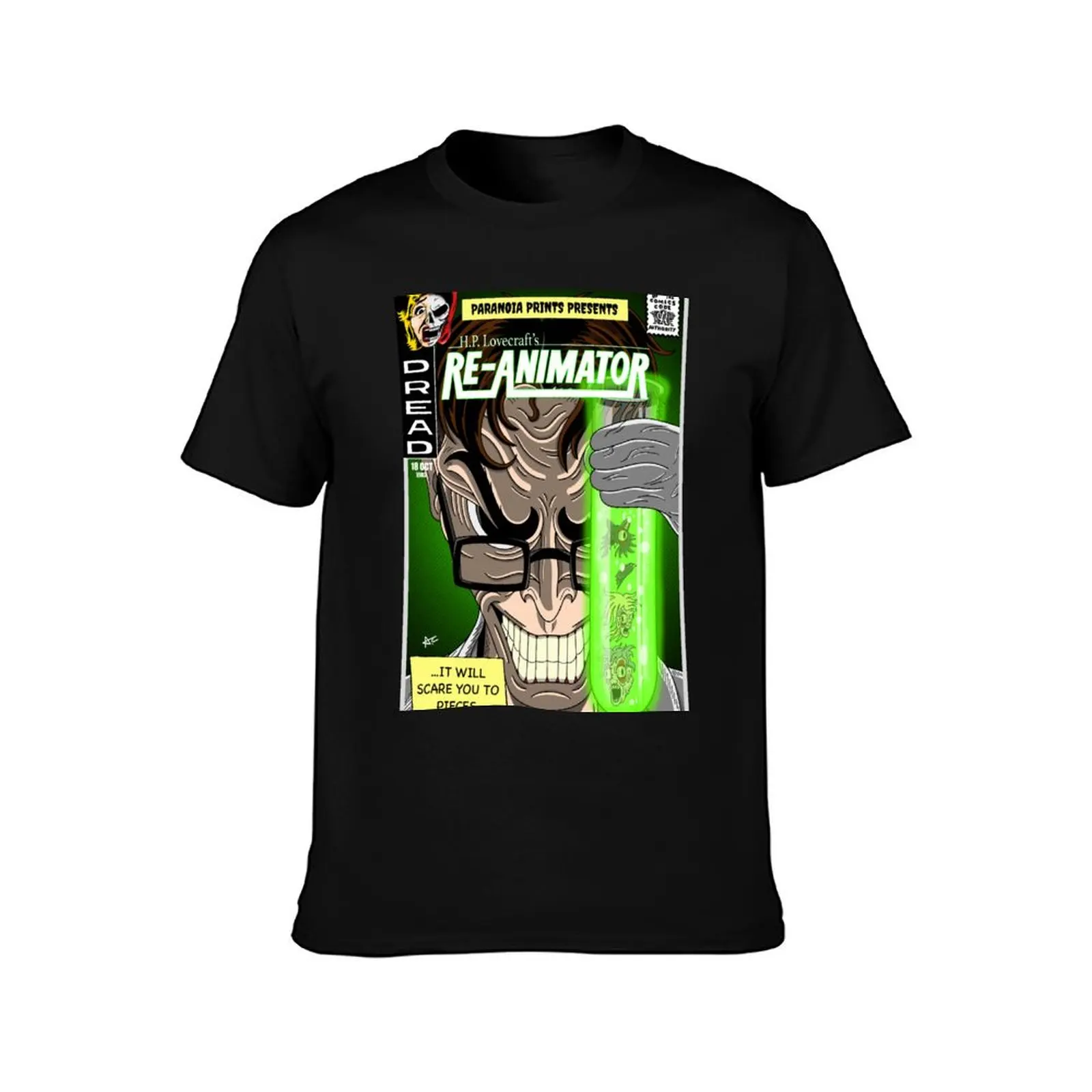 RE-ANIMATOR Cover T-Shirt Classic Graphic Short Sleeve Top T-Shirt