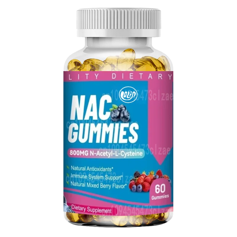 Gomitas NAC 800 mg, suplemento de acetilcisteina