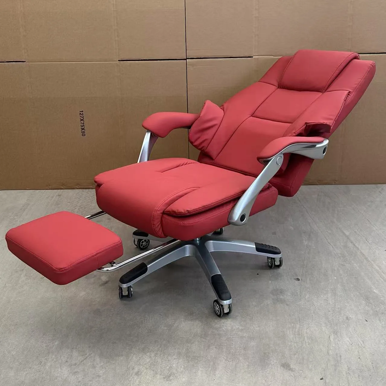 كرسي الترفيه للرئيس، كرسي مكتب الأعمال القابل للاستلقاء، مكتب مريح لألعاب الكمبيوتر المنزلي #3