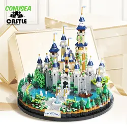 3600Pcs Building Blocks Princess  Castle Mini Bricks Micro Assembling Blocks Model Set Construction Kit Birthday Gifts Toy