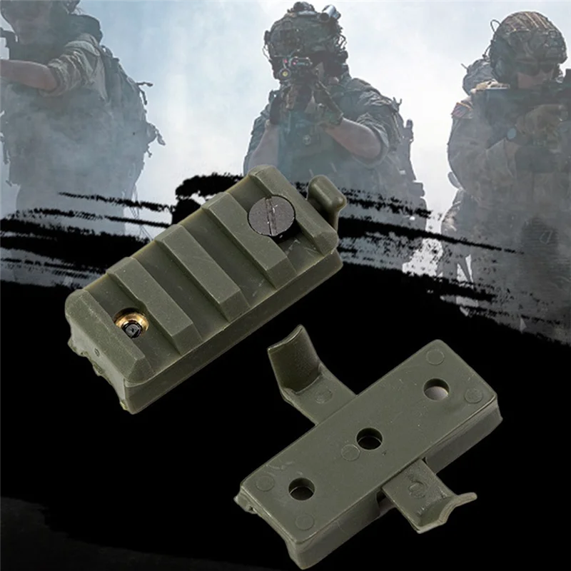 

【Flash Sale】Nylon Lead Rail Helmet Flashlight Clip Universal Helmet 20Mm Accessories Flashlight Clip 1 Pair B