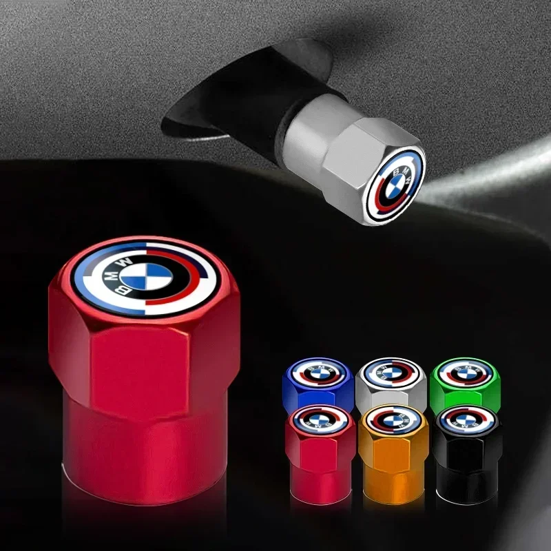 

New 4Pcs Car Wheel Tire Valve Caps Air Stem Covers Accessories For BMW E46 E39 E90 E60 E36 F30 F10 E34 30 F20 E92 M3 M4 M5 X5 X6