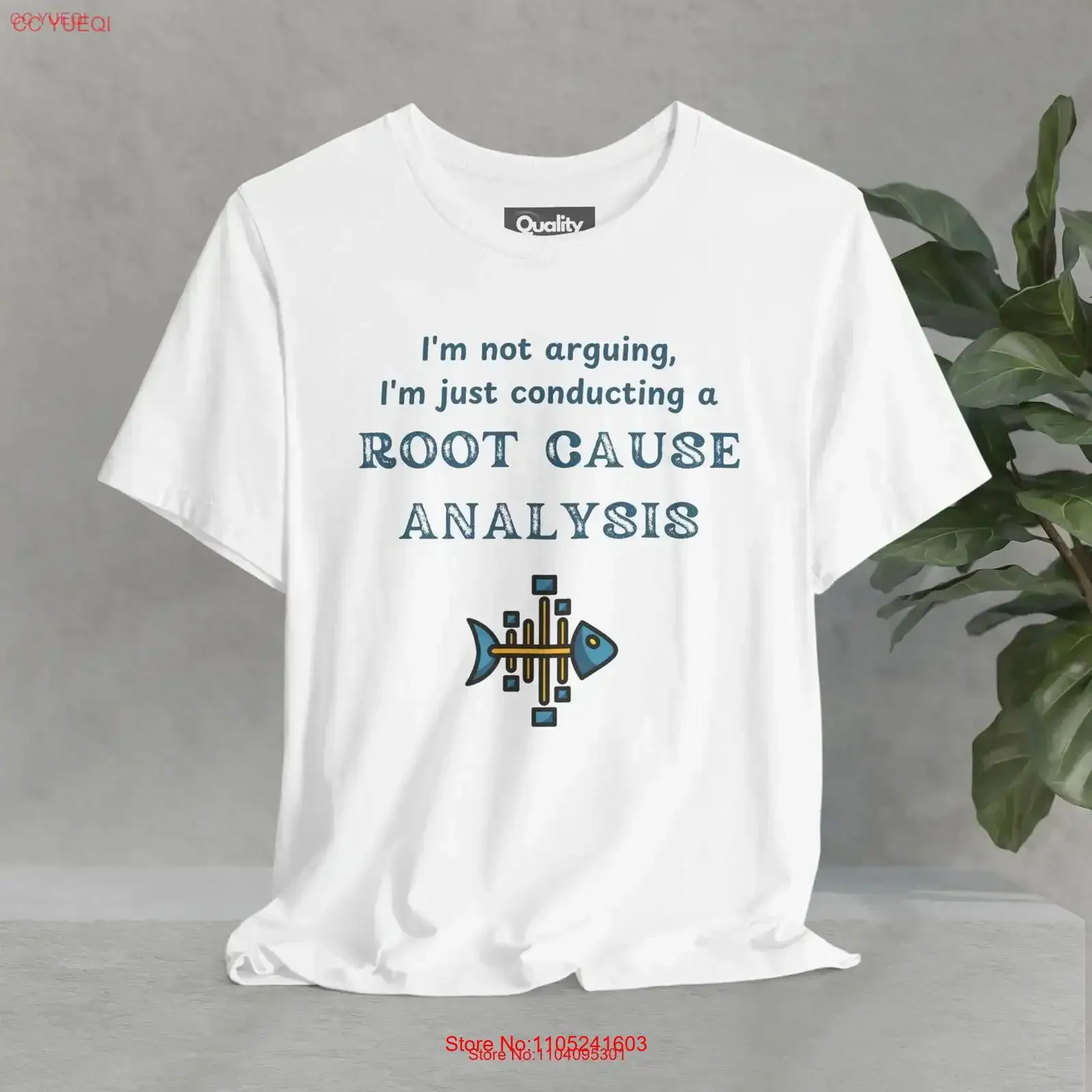 Root Cause Analysis Fishbone Diagram T Shirt Quality Assurance Process ImprovemenT Funny QA Auditor Ishikawa vintage Washed