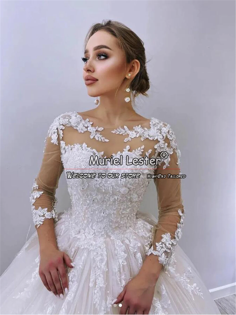 Elegante Witte Trouwjurk Plus Size Kristal Kralen Appliques Bruidsjurk Vrouwen Formele Feestkleding Vestidos De Novias 2024