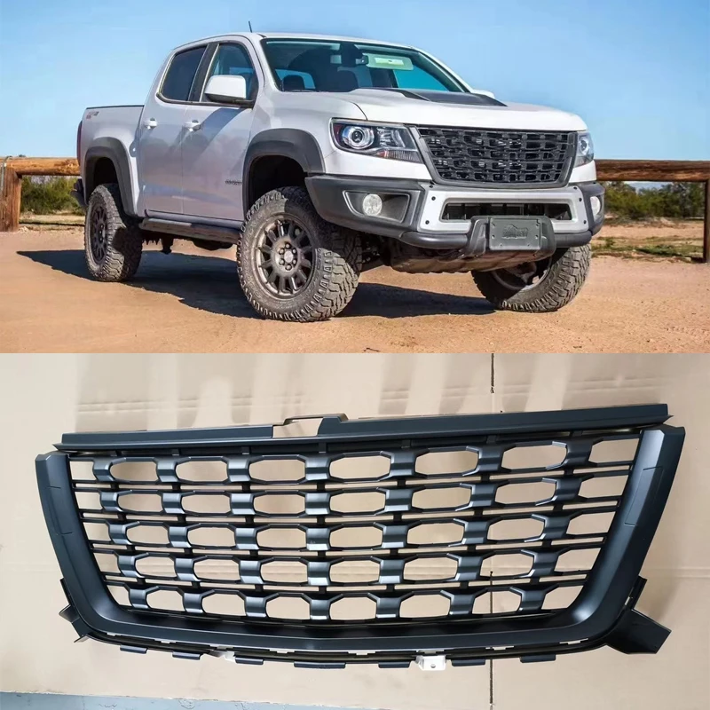 

Racing Grille Grill For Chevrolet Colorado 2016 2017 2018 2019 2020 Pickup Car Modified Front Bumper Mask Accessories Auto Parts