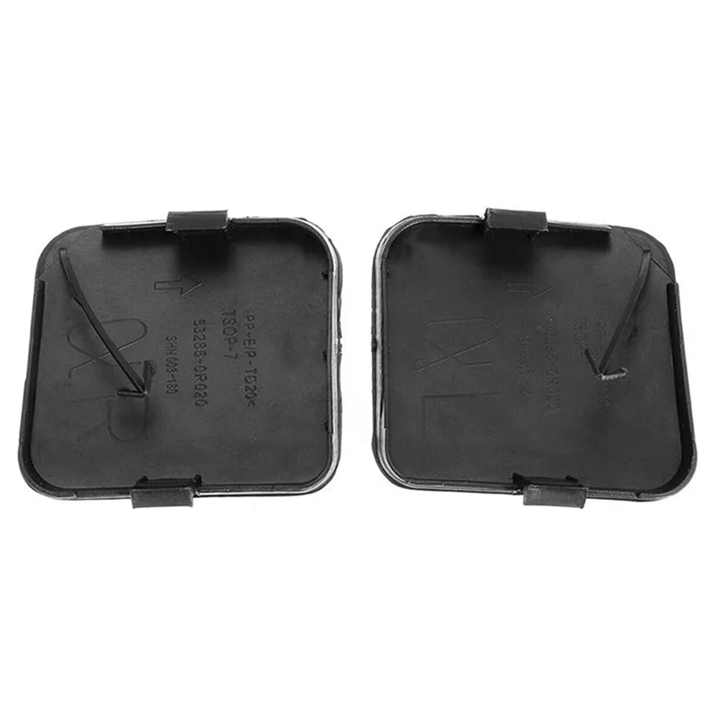 

Car Front Bumper Tow Hook Cover Towing Hole Lid Trailer Trim Cap For Toyota RAV4 2009-2012 53285-0R907 53286-0R907 Replacement-A