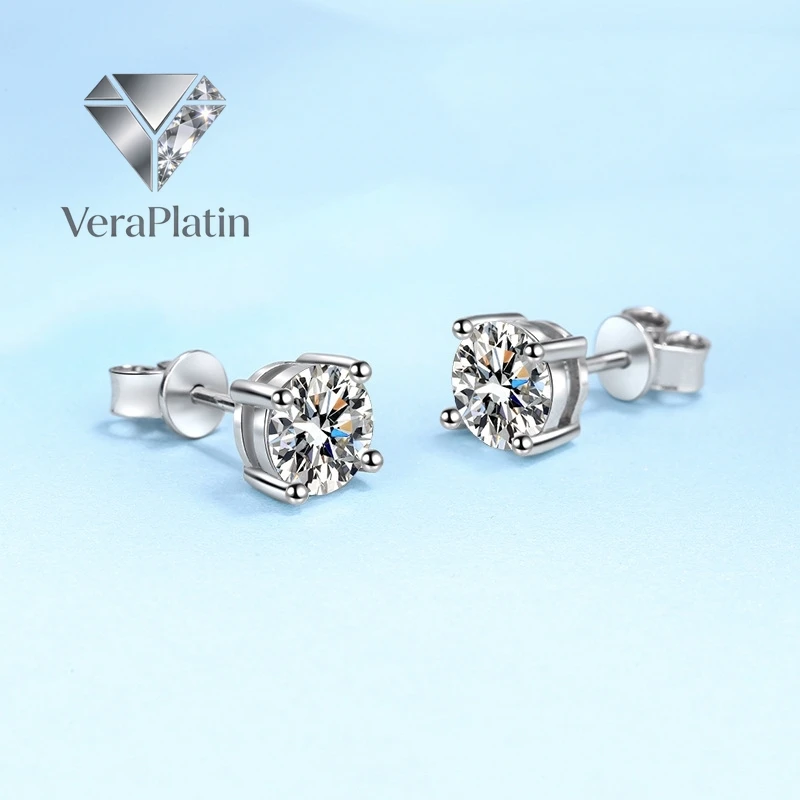 

Кольцо VeraPlatin Girl на День святого Валентина из белого золота 18 карат, подарок на день рождения, с муассанитом 0.5/0.8/1/2/3 карата, для жены, платина PT950, женское, свадебное