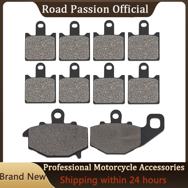 Motorcycle Front & Rear Brake Pads For KAWASAKI ZX6R ZX600 ZX600P ZX600R 2007-2014 ZX 6R 600 P R ZX-6R