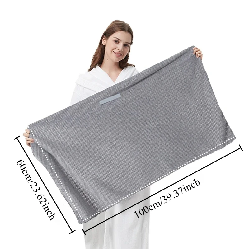 Microfiber Hair Towel Extra Large Wrap Quick Dry Hair Towel Wrap With Elastic Band , Ultra Absorbent Soft Hair Towel Wrap Turban