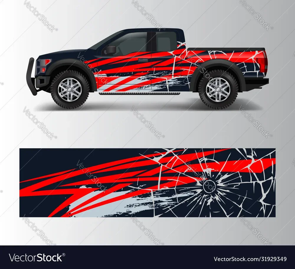 

Fracture Car Graphic Decal Full Body Racing Vinyl Wrap Car Full Wrap Sticker Decorative Car Decal Length 400cm Width 58cm