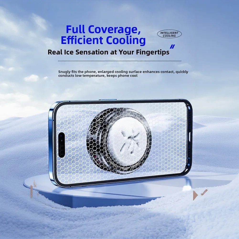 AI-Powered For TH25 Magnetic Phone Cooler 30W Cooling & Customizable Levels Back-Clip Semiconductor Cooling Fan Phone Radiator