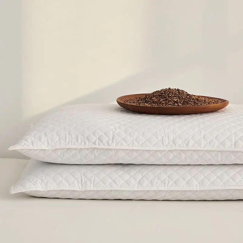 

Pure Buckwheat Hull Pillow Neck Support Hard Core Single Person Buckwheat Skin Men's Style Hostel All Buckwheat Pillow