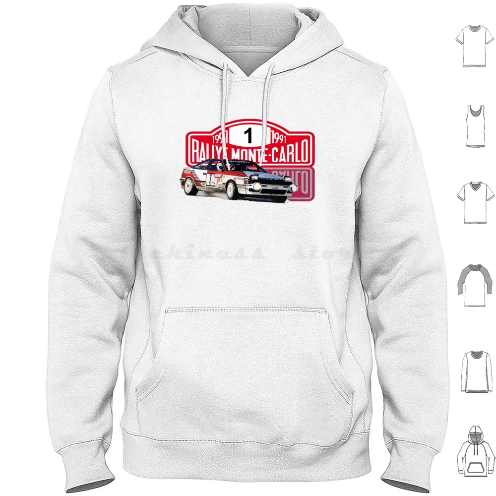 Celica Rally Montecarlo Carlos Sainz Hoodie Cotton Long Sleeve Celica Celica Gt Four Celica Rally Celica Rally Montecarlo