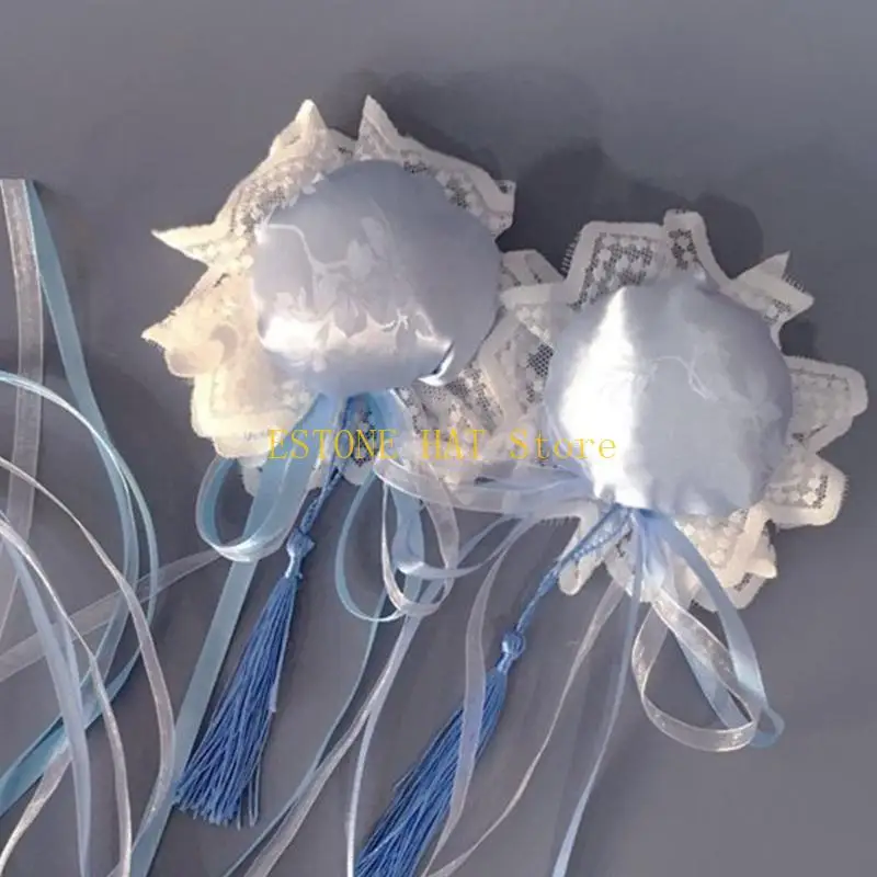 49MF 1 Cặp Goth Búi Tóc Kẹp Tóc Halloween Kẹp Tóc Phong Cách JK Dành Cho Thanh Thiếu Niên Cô Gái