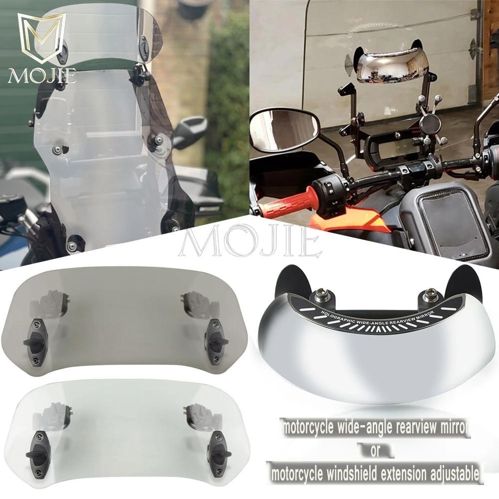 

Motorcycle wide-angle rear mirror windscreen windshield Extender For Aprilia TUONO TUAREG 125/660 Tuareg 660 Adventure 1986-2024